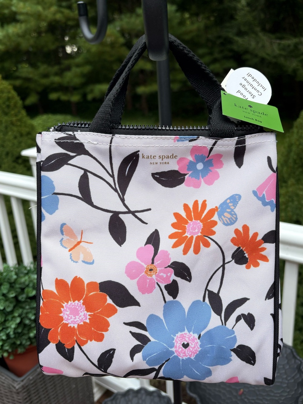 NWT Kate Spade Floral Garden Lunch Bag